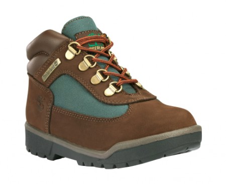 Kids' Leather and Fabric Field Boot