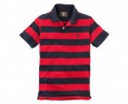 Men's Short Sleeve Rugby Stripe Polo Shirt